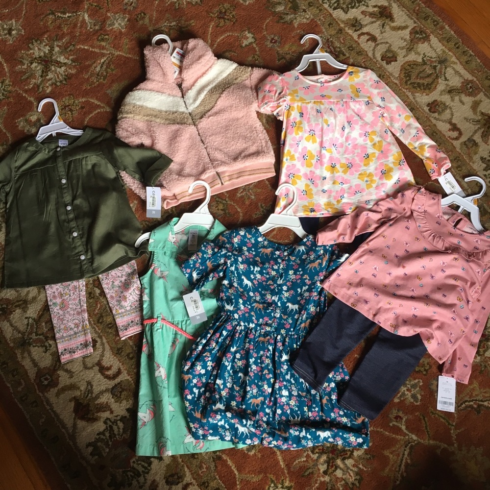 Carter’s 3T Girls Clothing Lot NWT